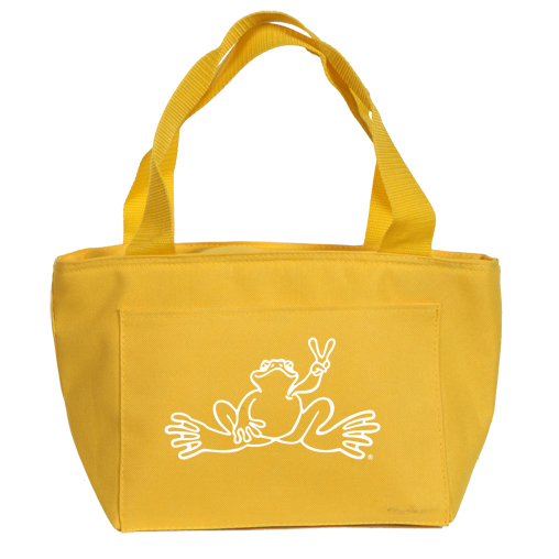 Recycled Cooler Tote, Fun Stuff Peace Frogs