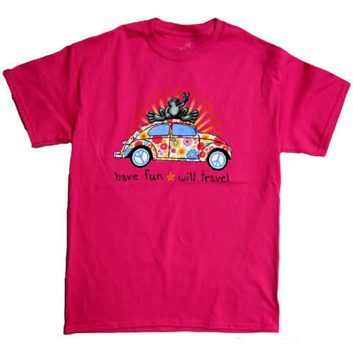 Peace Frogs Vw Bug Frog Short Sleeve T Shirt Humorous Shirts Peace Frogs Vw Bug Frog Short Sleeve T Shirt